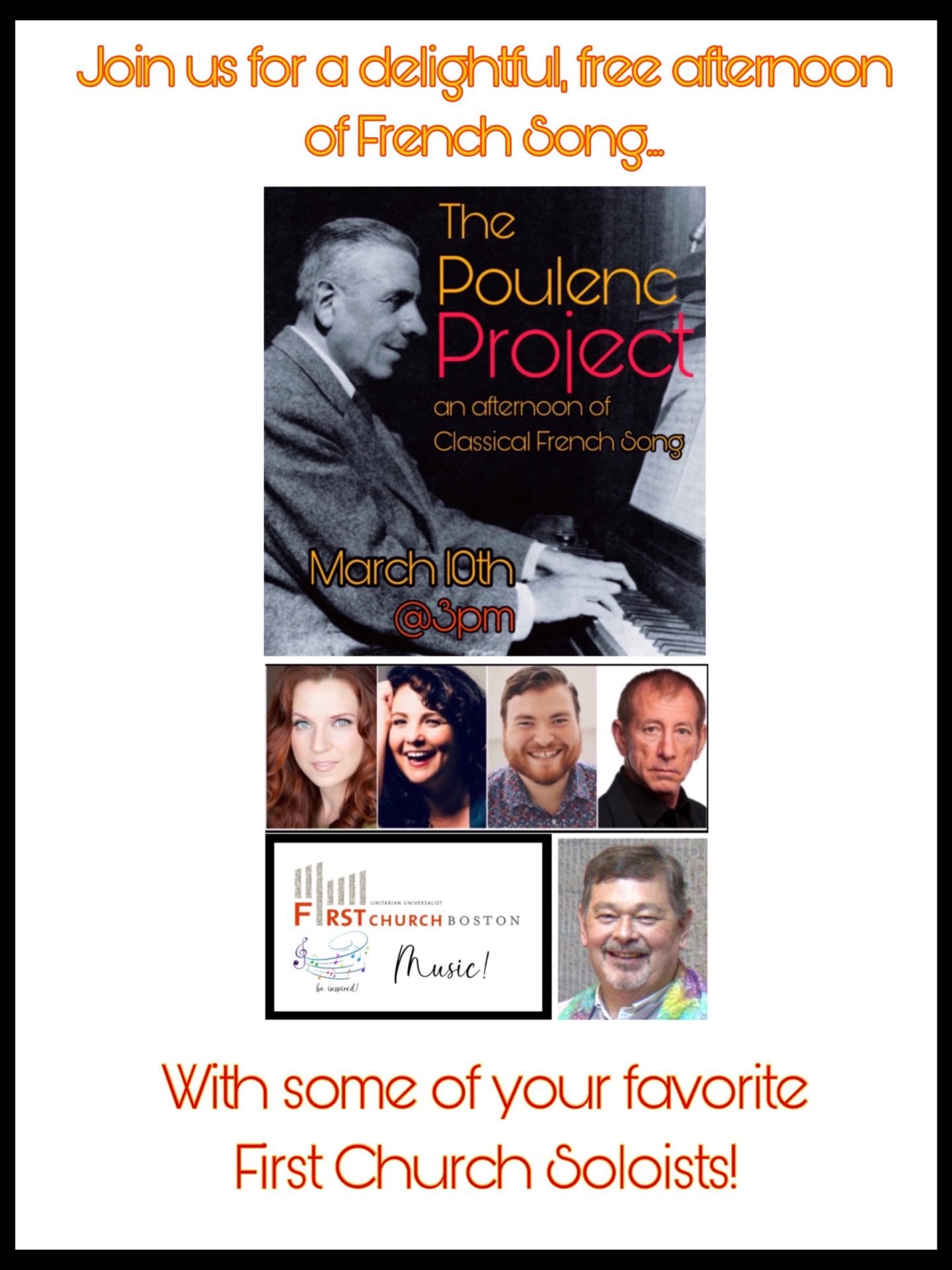 A Song Recital, presented by FCB Music Ensemble: The Poulenc Project
