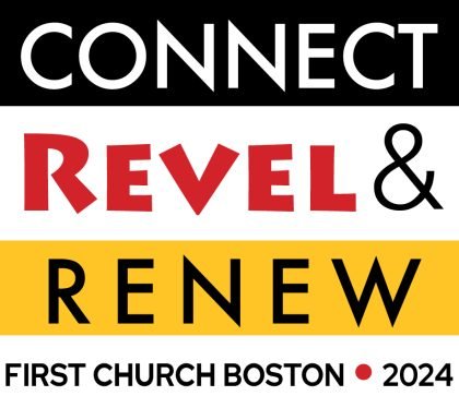 CONNECT REVEL & RENEW logo with black yellow bands and red type