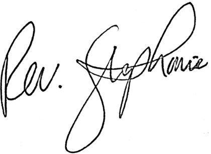 script signature Rev Stephanie