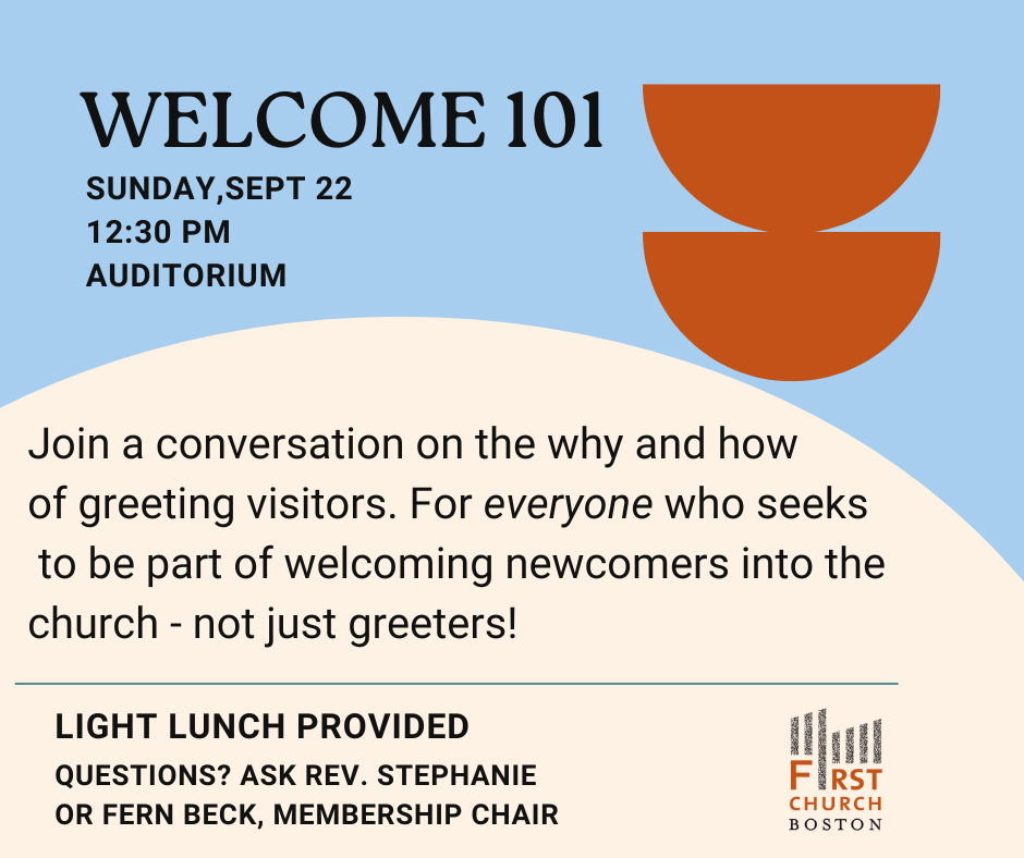 Lunch and Discussion: "Welcome 101"
