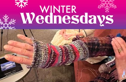 Knitting and crafting are one of our Winter Wednesday evenings together
