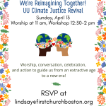 Climate Justice Revival Worship and Workshop