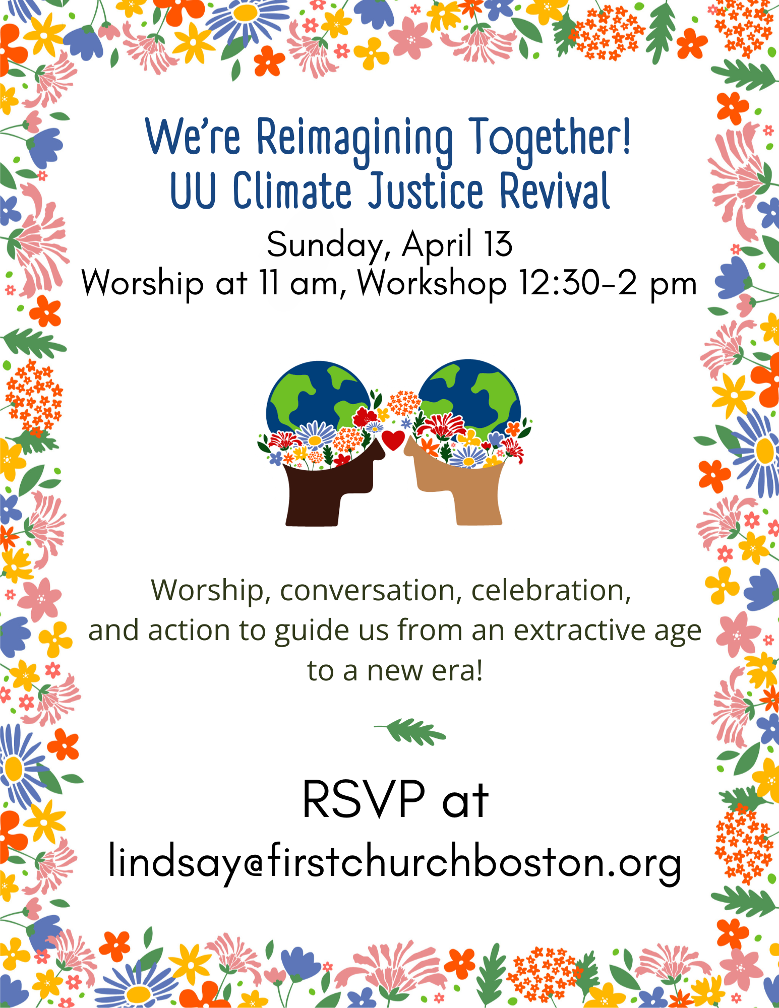 Climate Justice Revival Worship and Workshop