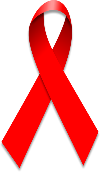 red folded ribbon for World Aids Day