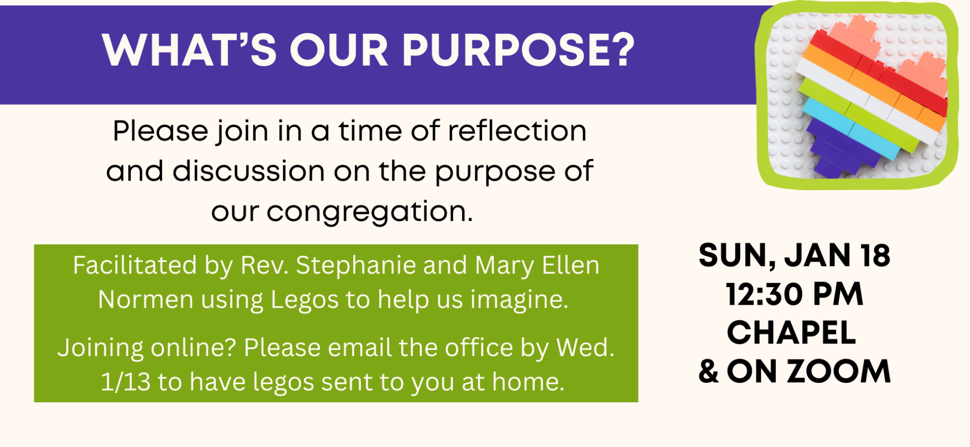 Discussion: What's Our Purpose?