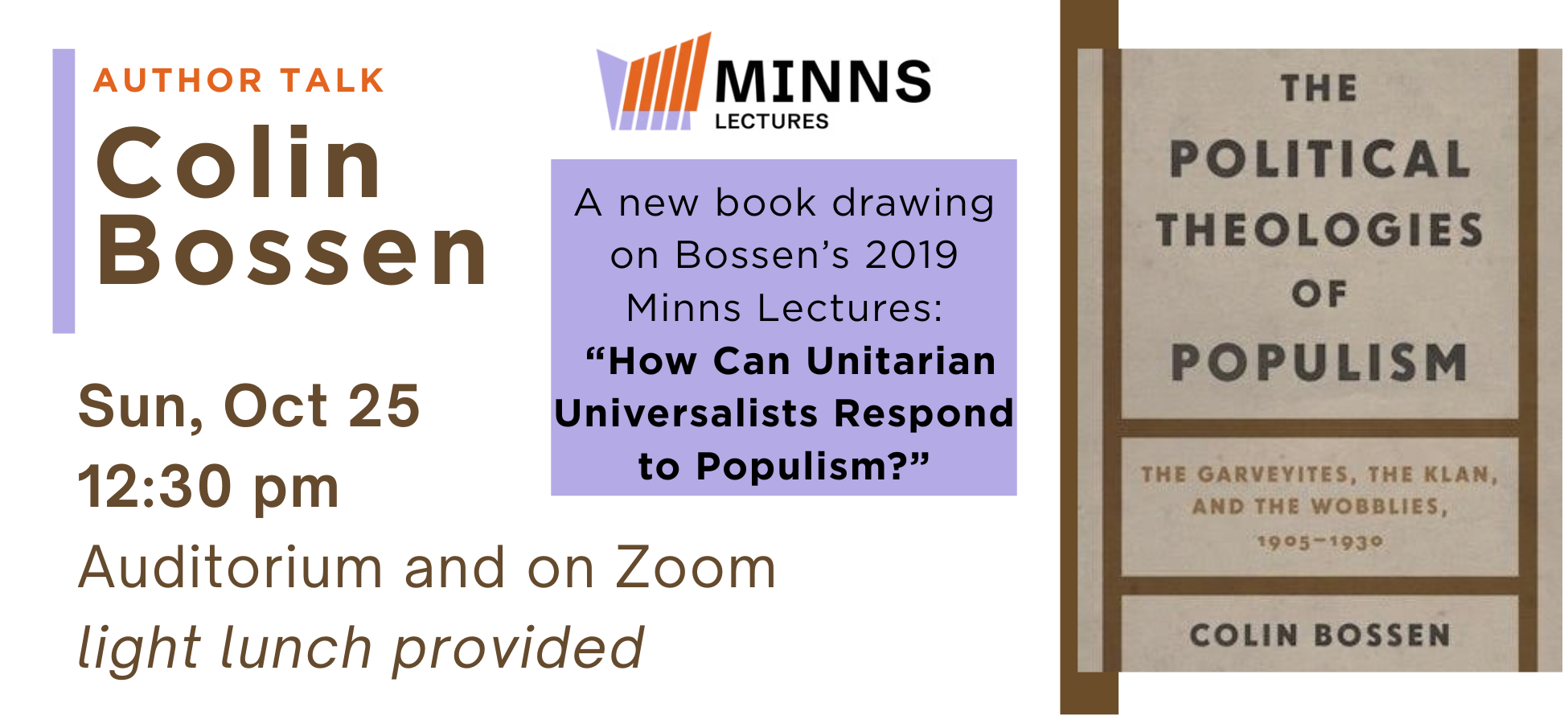 Author Talk: Colin Bossen